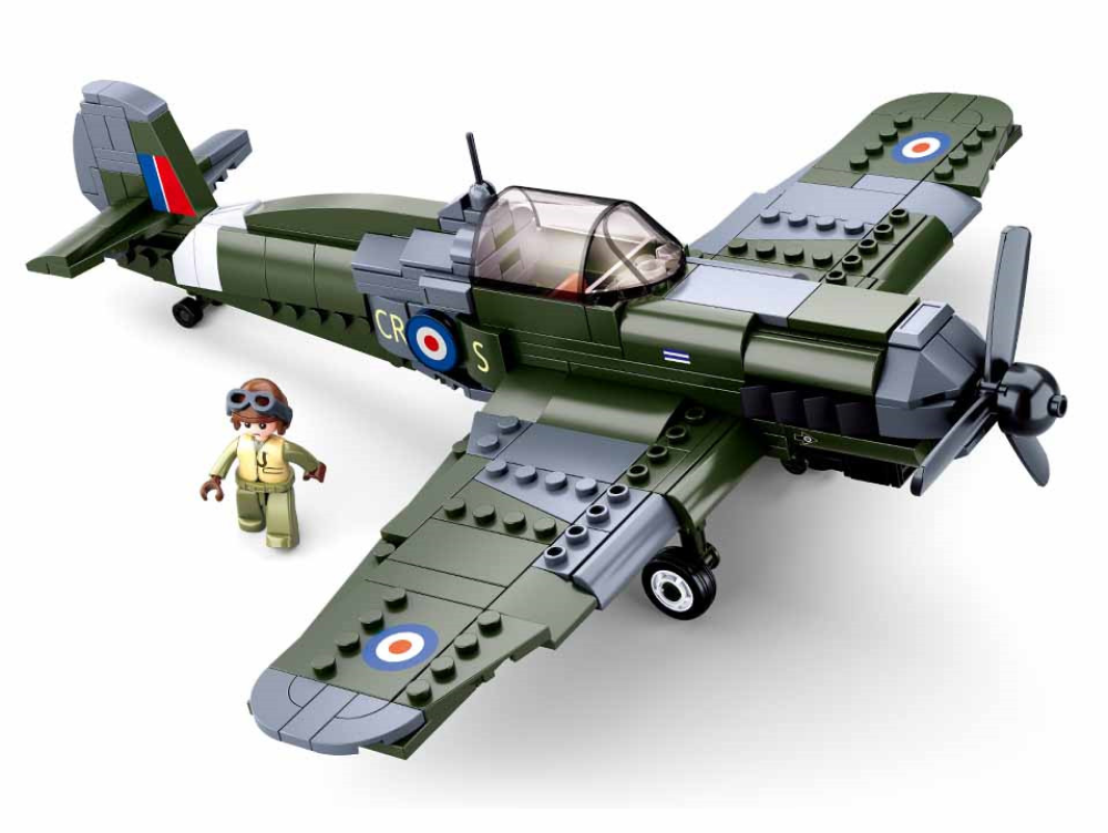 WW2 Royal Airforce Spitfire Fighter Plane Brick Kit