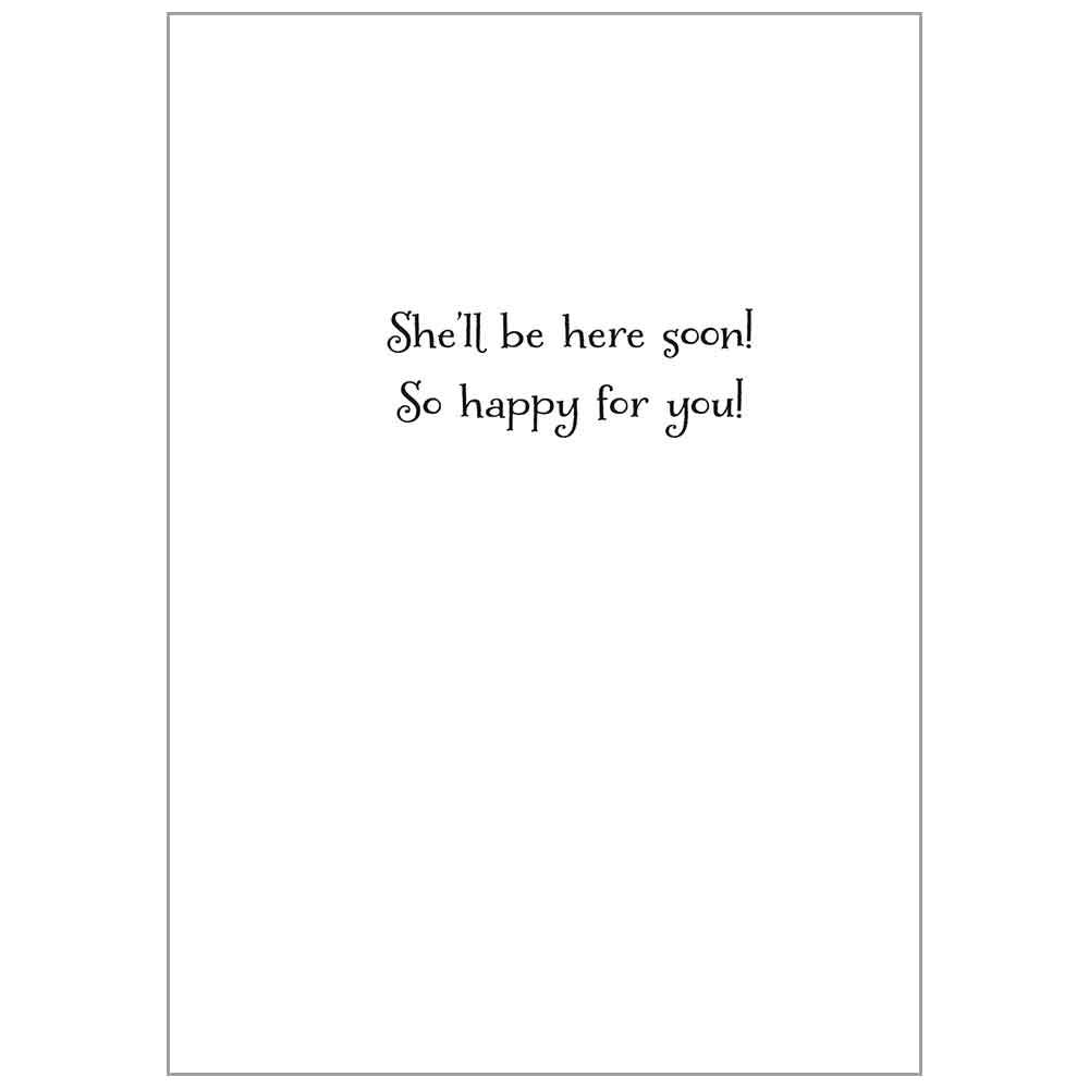 Pink Girl Giraffe - Baby Congratulations Value Card