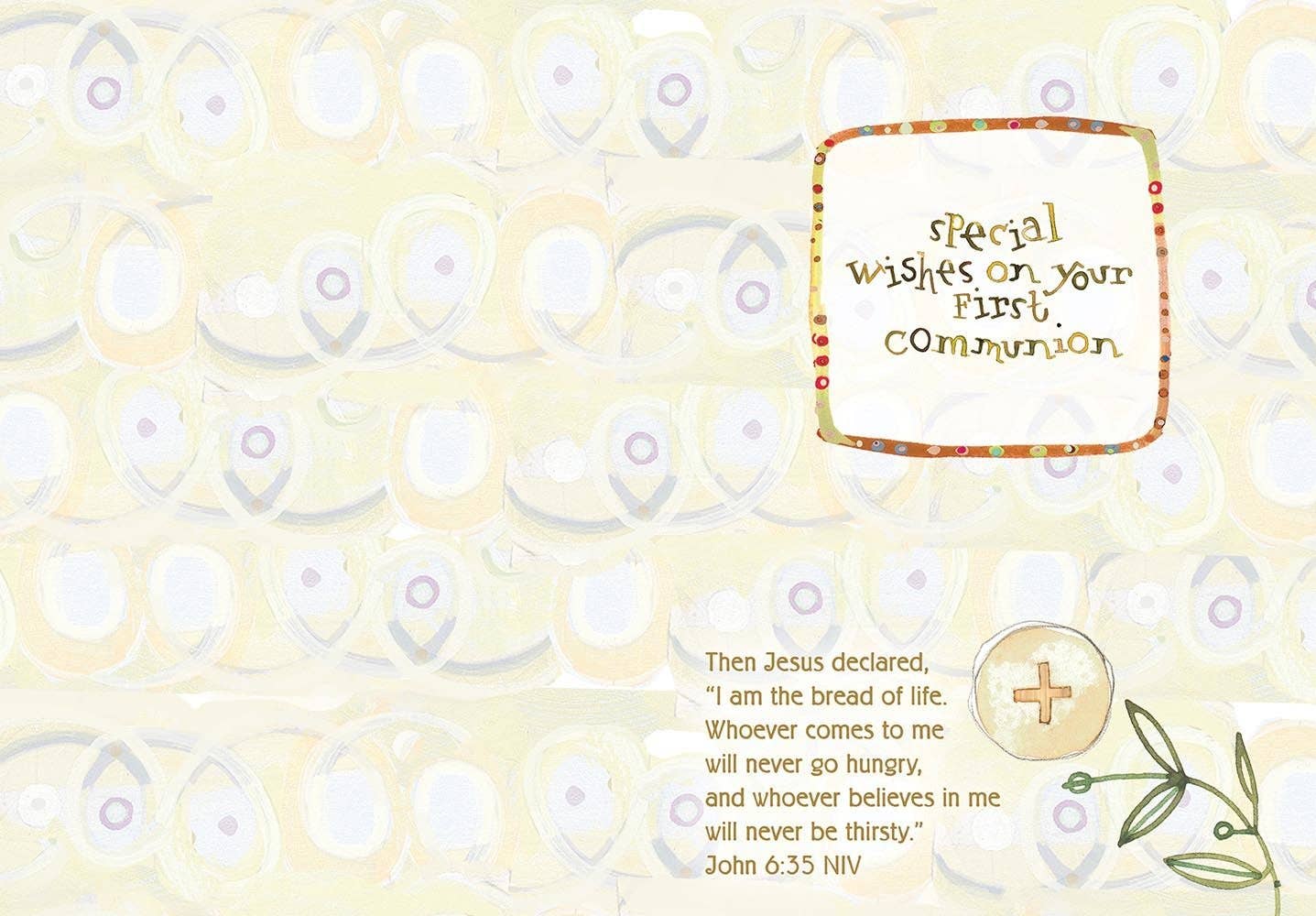 Holy Communion Chalice - First Communion Scripture Card