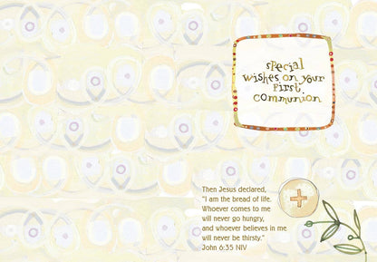 Holy Communion Chalice - First Communion Scripture Card