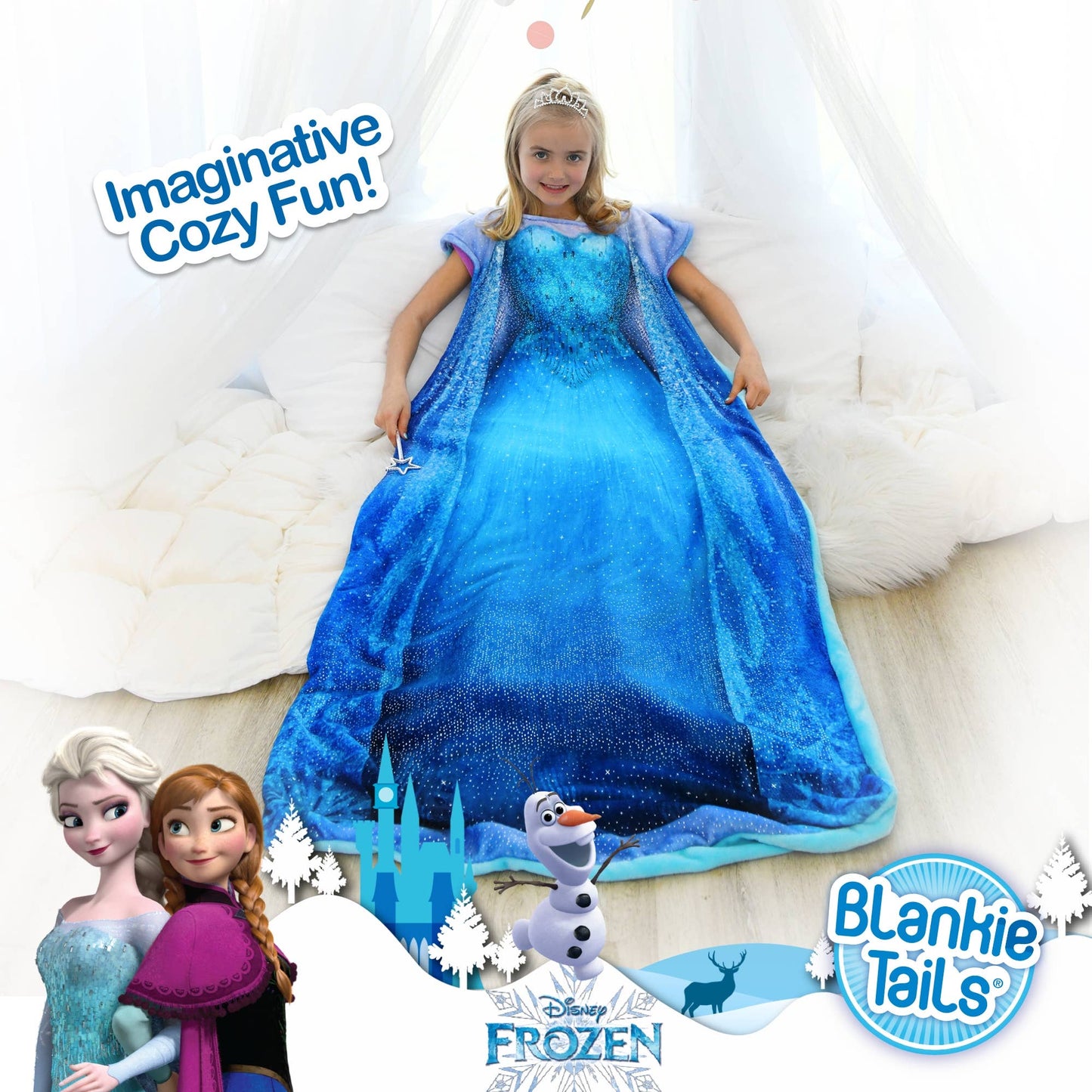 Frozen 1 Elsa Blankie Tails Wearable Blanket