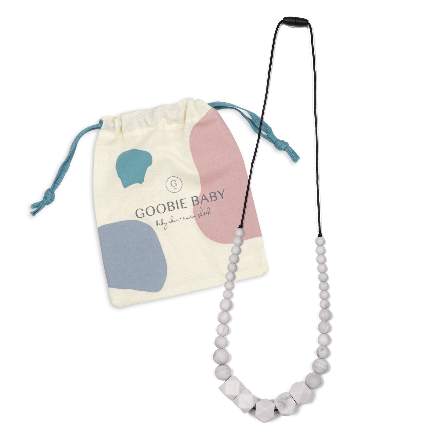 Madison Teething Necklace - Marble