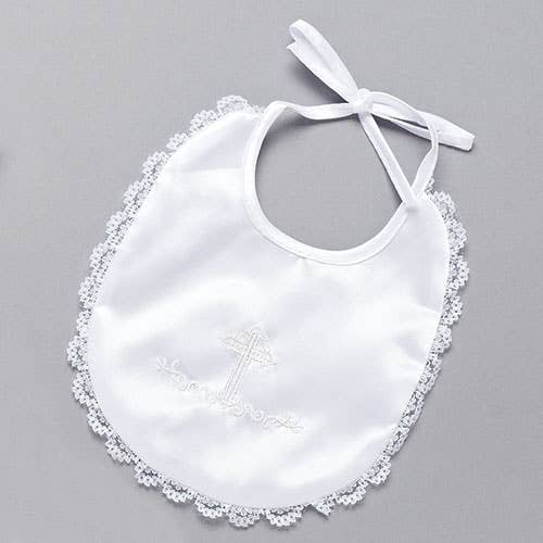 .25"H BAPTISMAL BIB W/EMBOSSED