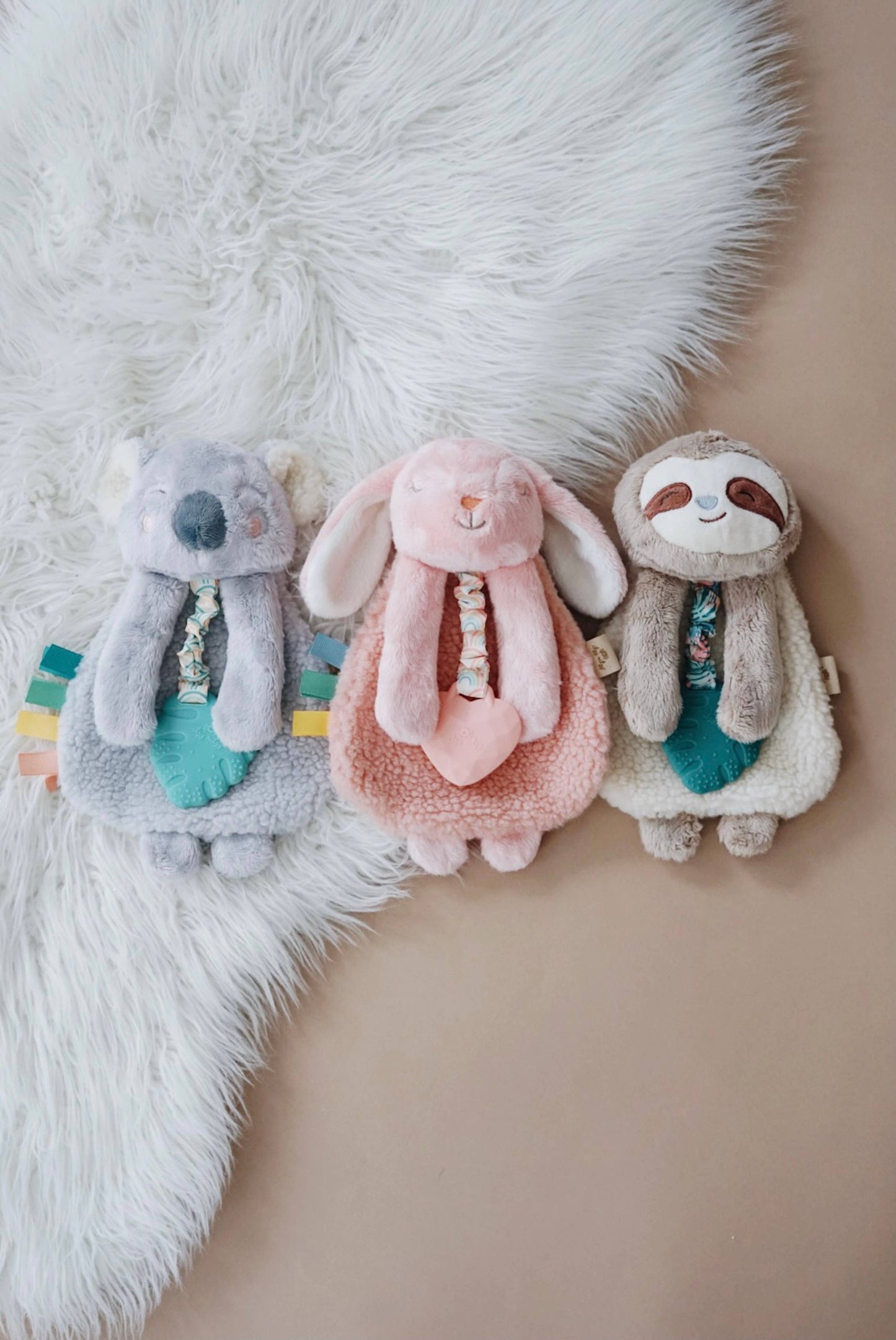 Itzy Lovey Plush And Teether Toy - Ana the Bunny