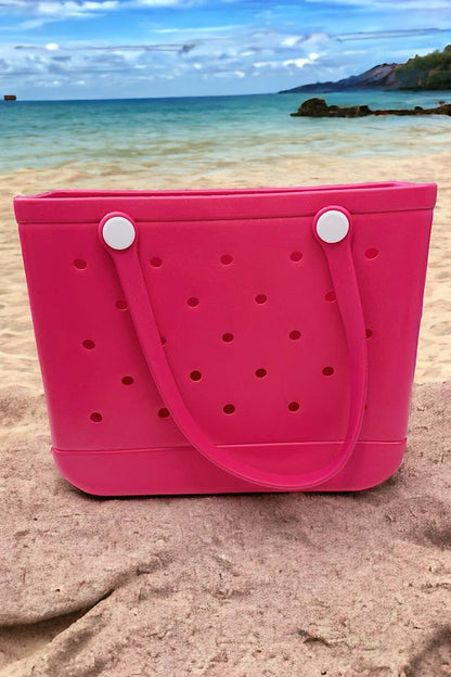 BEACH BAG-TOTE MADE OF RUBBER BEACH BAG.