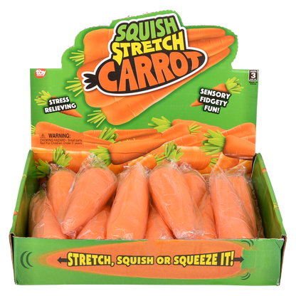 (T) STRETCH AND SQUEEZE  CARROT 5.5"