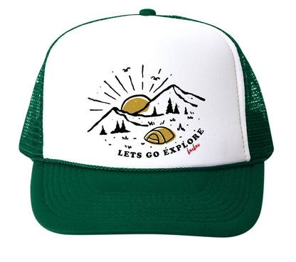 Lets Go Explore Trucker Hat