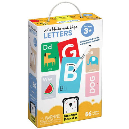 Let's Write and Wipe Letters Dry Erase Age 3+ for toddlers