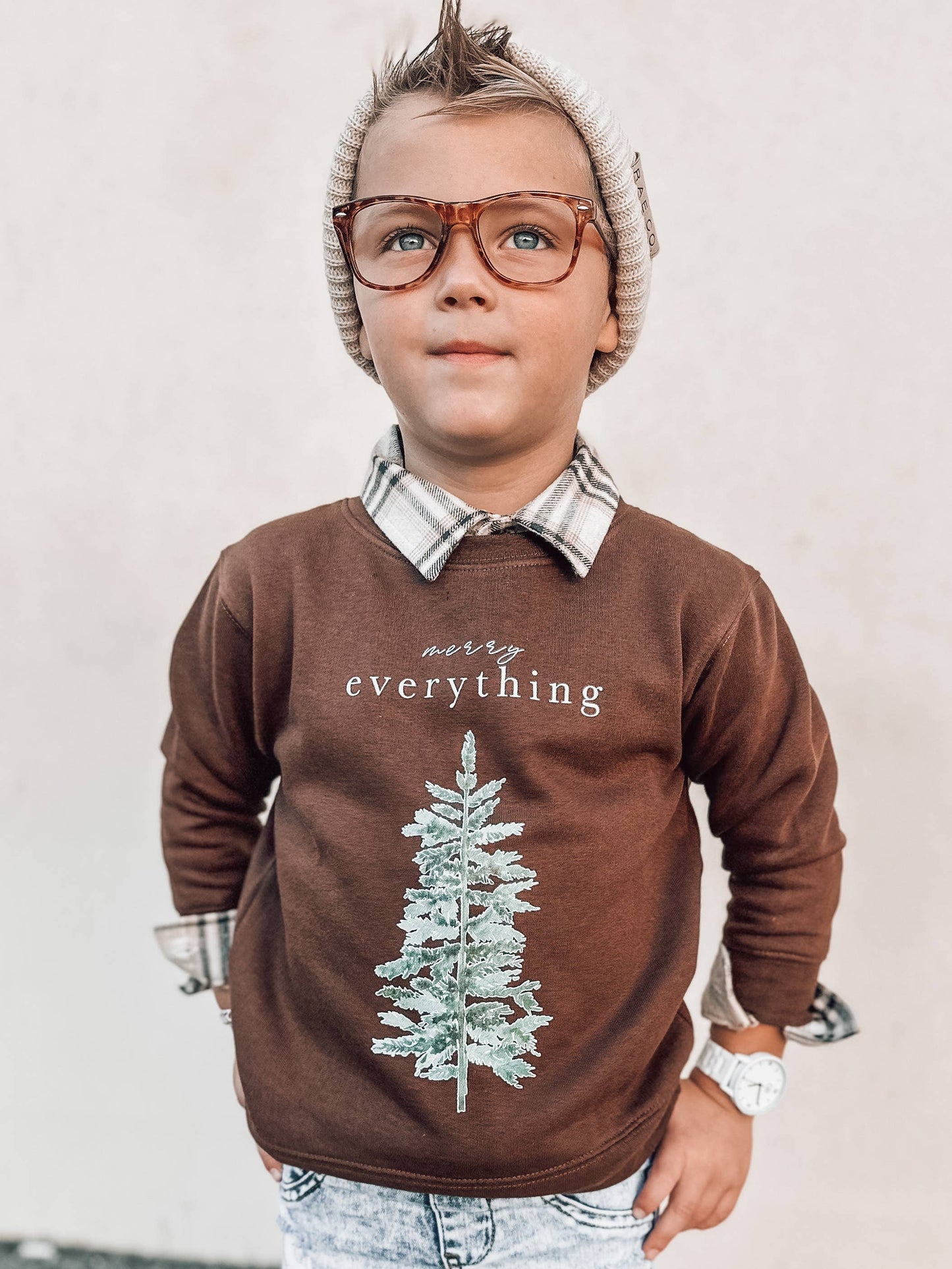 Merry Everything | Kids & Adult Christmas Sweatshirt