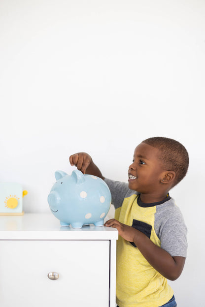 Polka Dot Piggy Bank, Money Bank for Baby or Kids
