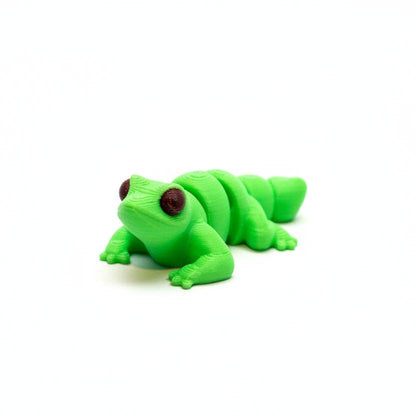 Lizard (Lime Green) • Mini 3D Printed Articulated Animal • Flexi Animals • Pocket Pets • Pocket Pals • Desk Pets [#37]