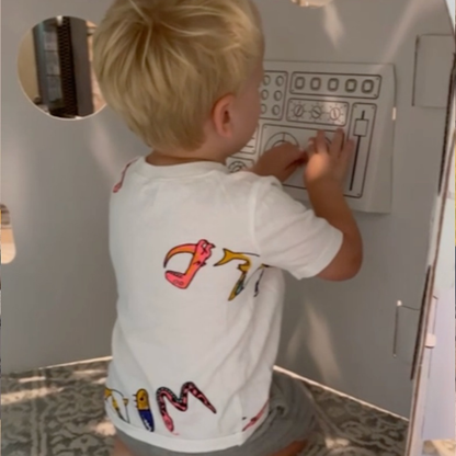 The Rocket Box Coloring Cardboard Playhouse Toy for Kids