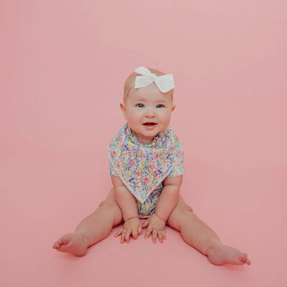 4 Pack Baby Bandana Bibs - Catherine