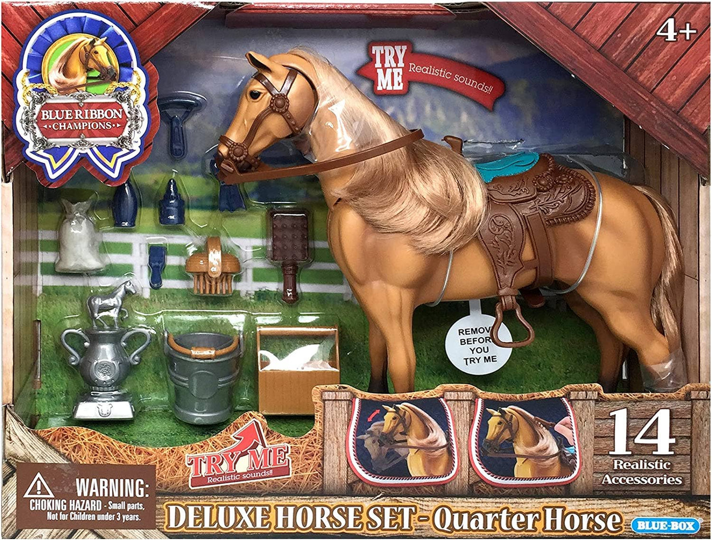 Blue Ribbon Champions Deluxe Quarter Horse Playset