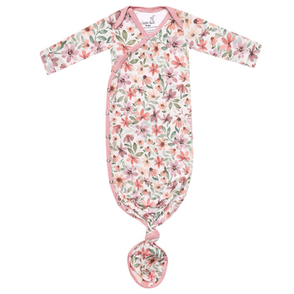 Newborn Knotted Gown - Natalie