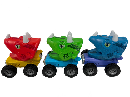 Dino Racers - dinosaur vehicles with NO batteries needed!
