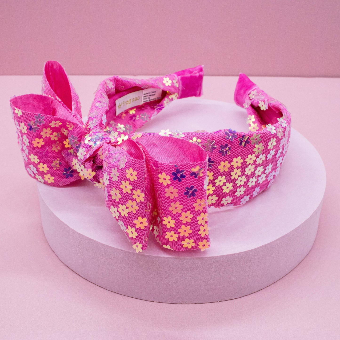 Big Bow Headband - Double Layer Sequin
