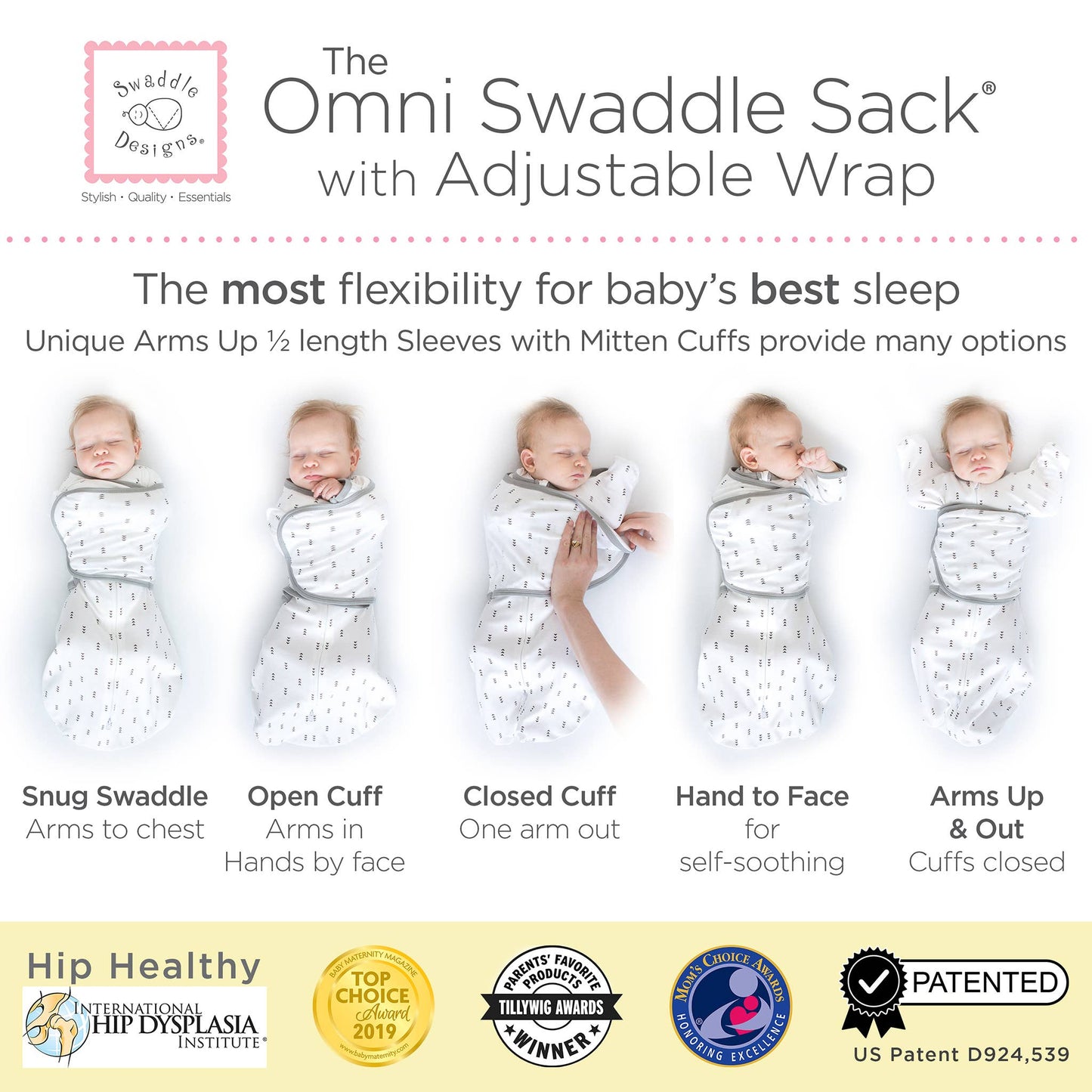 Omni Swaddle Sack, Heather Gray