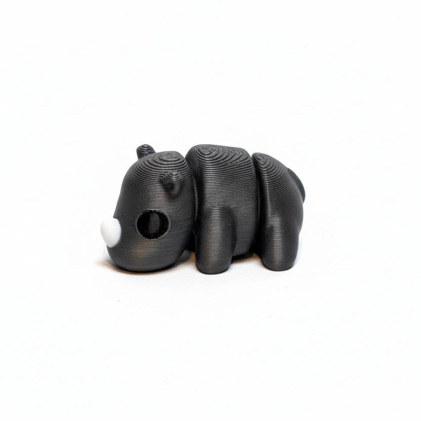 Rhinoceros • Mini 3D Printed Articulated Animal • Flexi Animals • Pocket Pets • Pocket Pals • Desk Pets [2025]