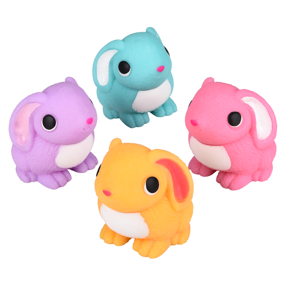 SQUISH AND STRETCH EASTER BUNNY 3.25"
