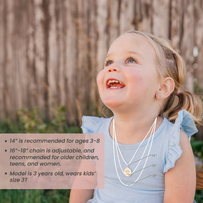 I am A Child of God Necklace With Heart for Girls & Kids