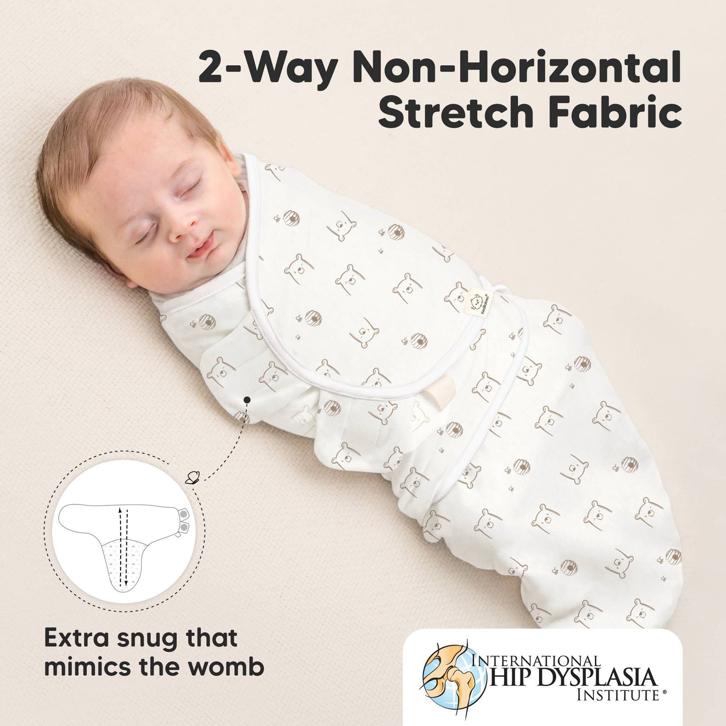3pk Soothe Baby Swaddles, Sleep Sack for Newborns Bumble Bear