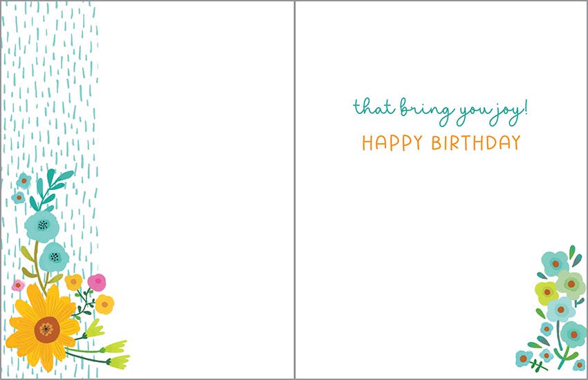 Birthday Card - Sunshine Flowers