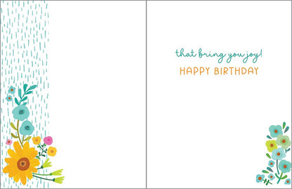 Birthday Card - Sunshine Flowers