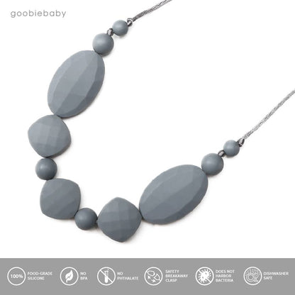 Luna Teething Necklace - Gray