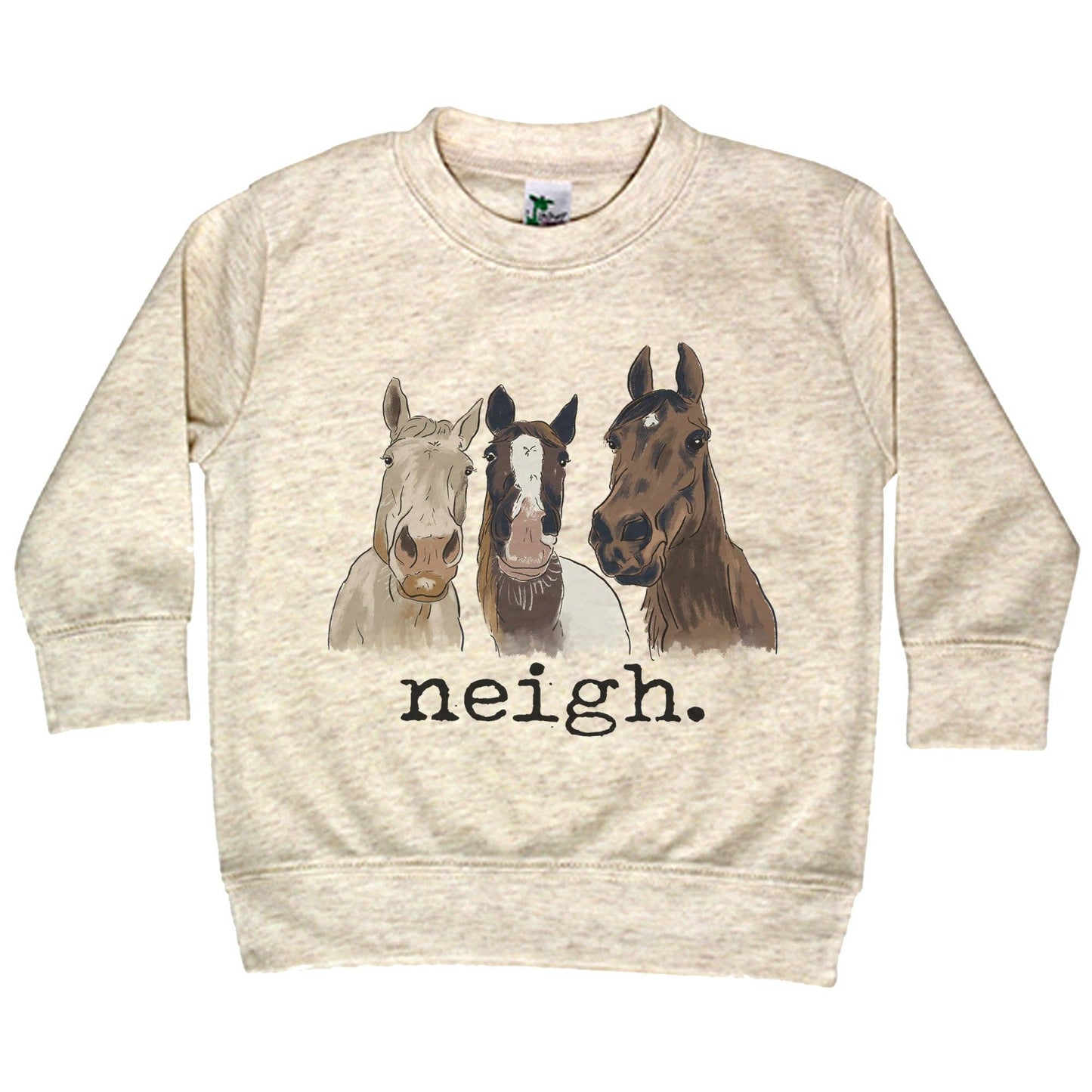 Neigh Country Western Horse Girl Farm Boy Kids Clothing