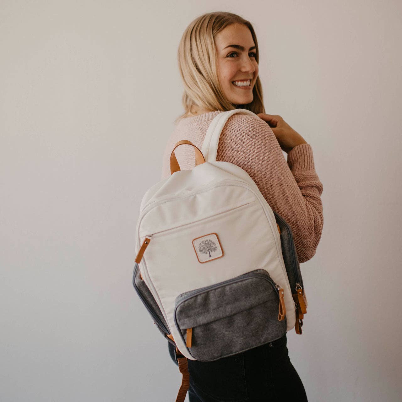 Birch Bag Mini - Diaper Backpack in Cream