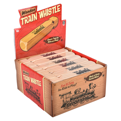 (T) 7.5" WOODEN TRAIN WHISTLE