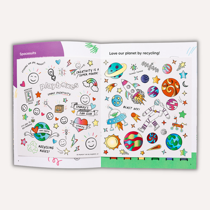 The Rocket Box Coloring Cardboard Playhouse Toy for Kids