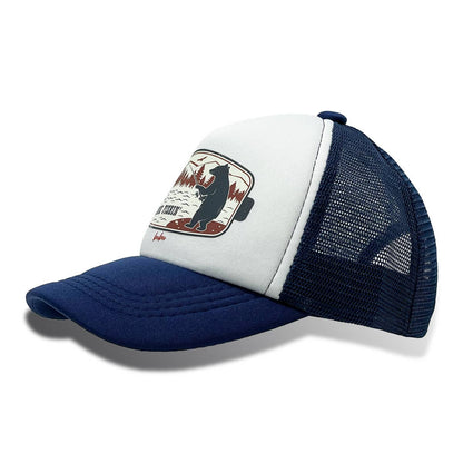 Gone Fishin Navy Trucker Hat