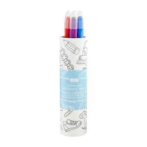 Blue Color-Me Activity Roll Set