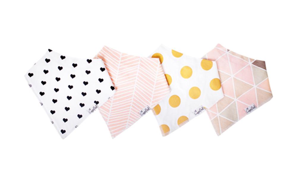 Blush Baby Bandana Bib Set