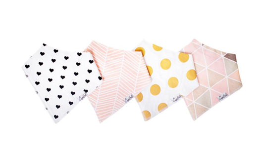 Blush Baby Bandana Bib Set