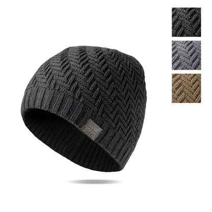 Britt's Knits Men's Lodge Beanie Open Stock: Black