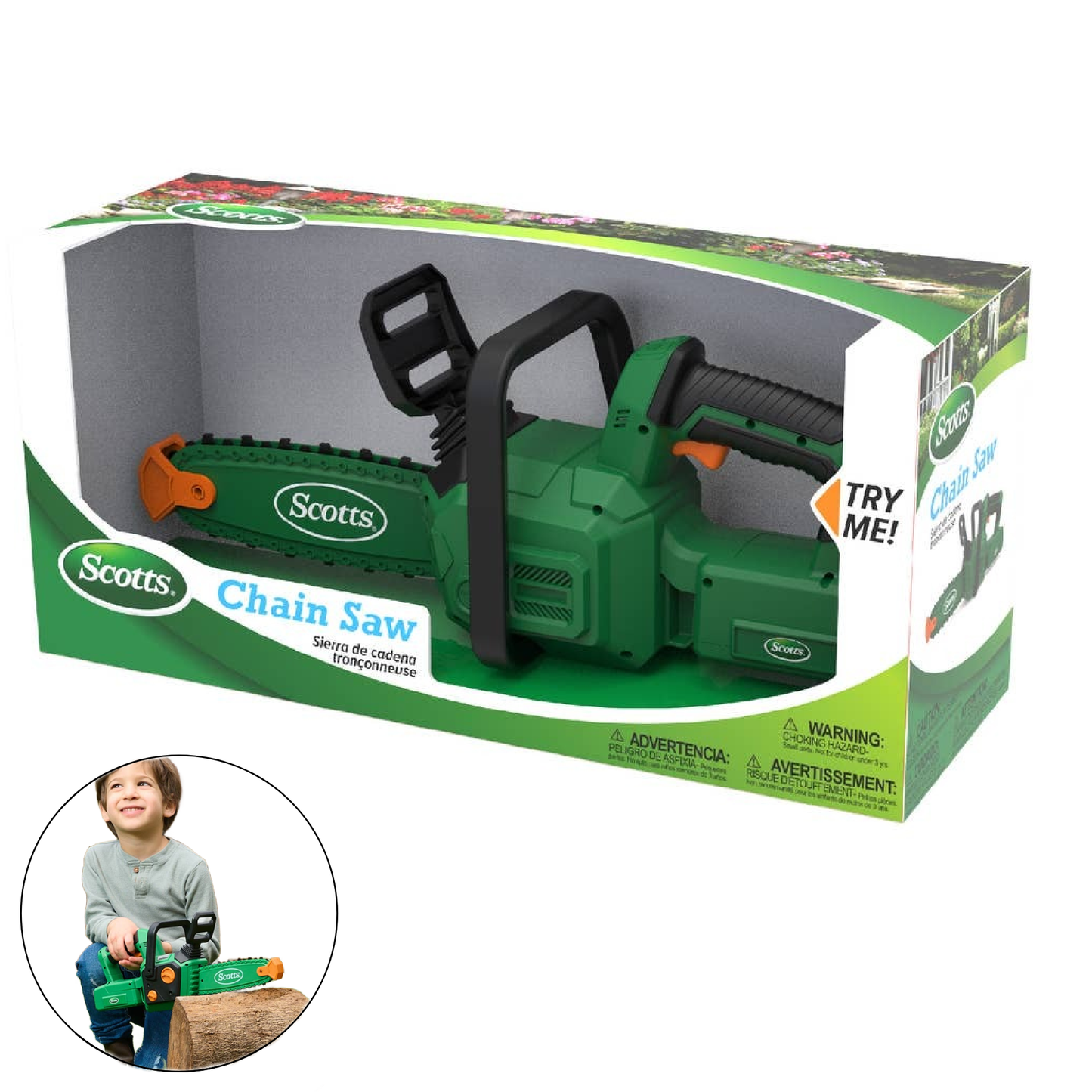 Red Toolbox Scotts Battery-Operated Deluxe Chain Saw