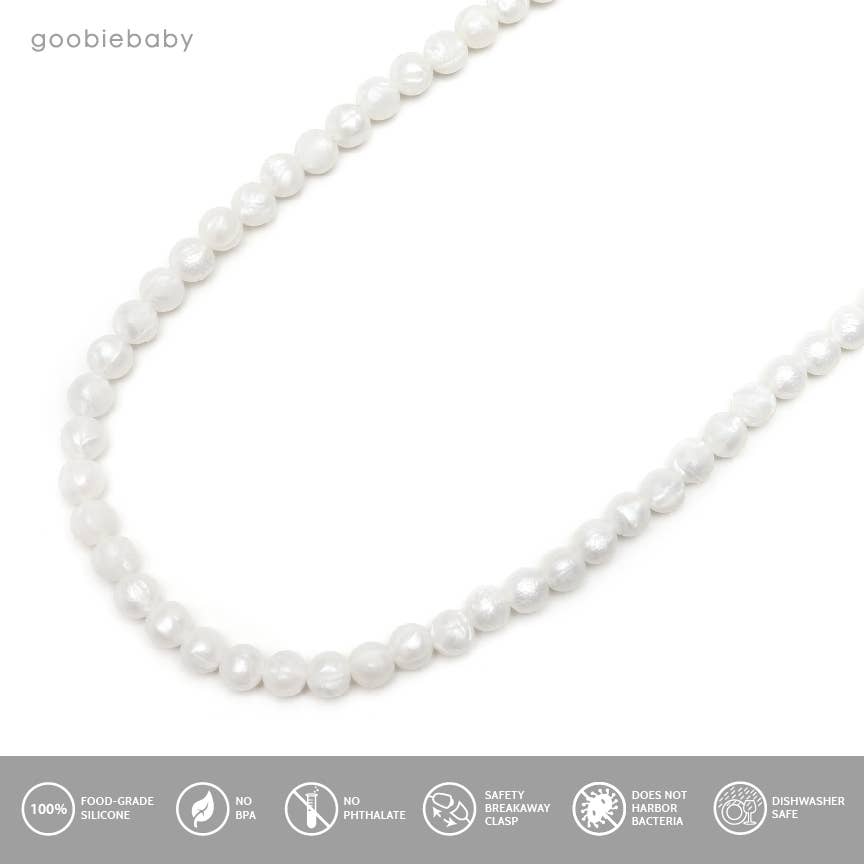 Zoe Teething Necklace - Pearl