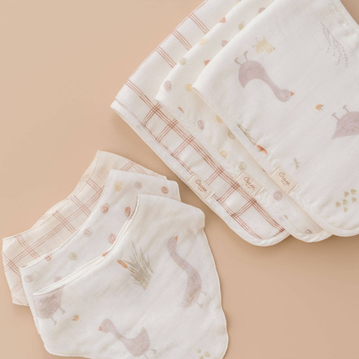 Charlie 3-pc. Farmhouse Goose Bib Set