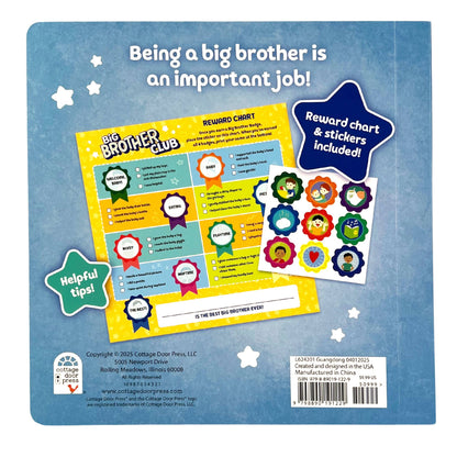 Big Brother Club Board Book with Reward Chart & Stickers