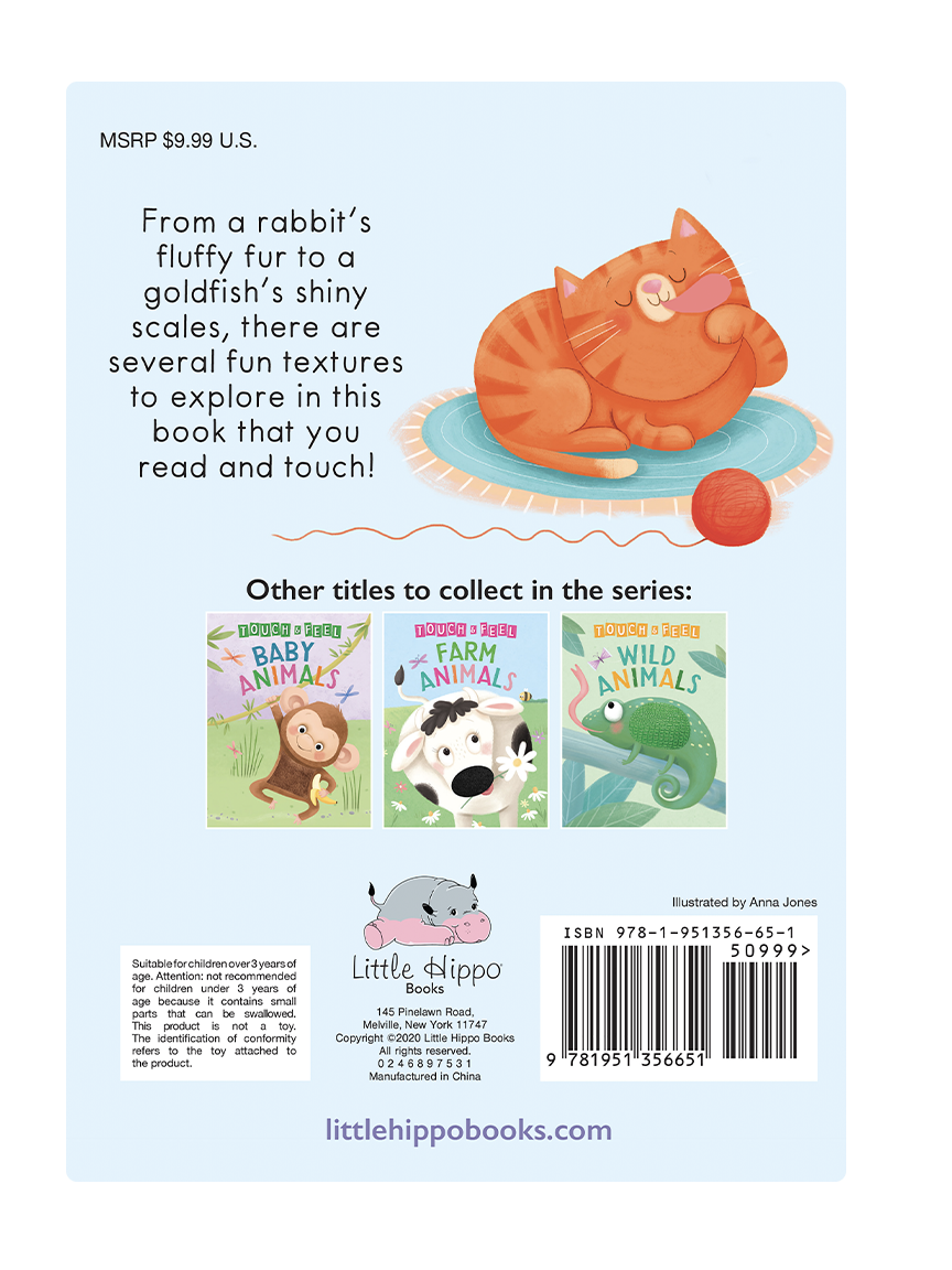 Adorable Pets -Touch and Feel Sensory Board Book