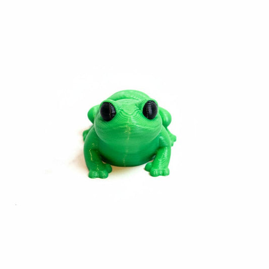 Frog (Green) • Mini 3D Printed Articulated Animal • Flexi Animals • Pocket Pets • Pocket Pals • Desk Pets [#35]*