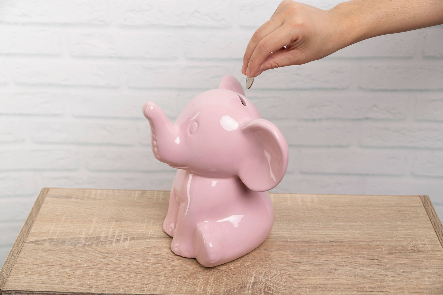 Pink Elephant Piggy Bank