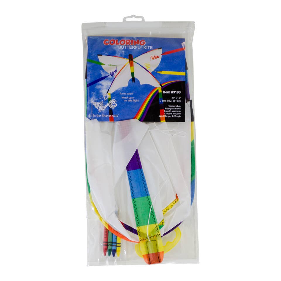 Butterfly 23" Coloring Kite