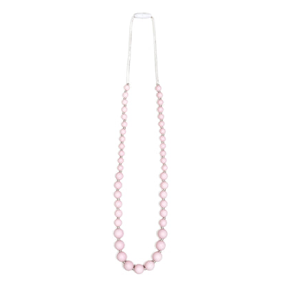 Audrey Teething Necklace - Pink Quartz