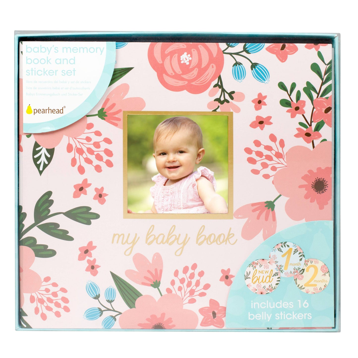 Baby's Memory Book and Sticker Set, Floral