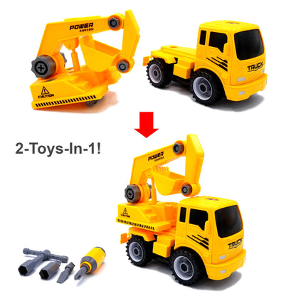 Excavator - Take-Apart-Put-Together/2-Toys-In-1 Truck Toy