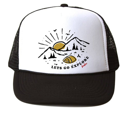 Lets Go Explore Trucker Hat